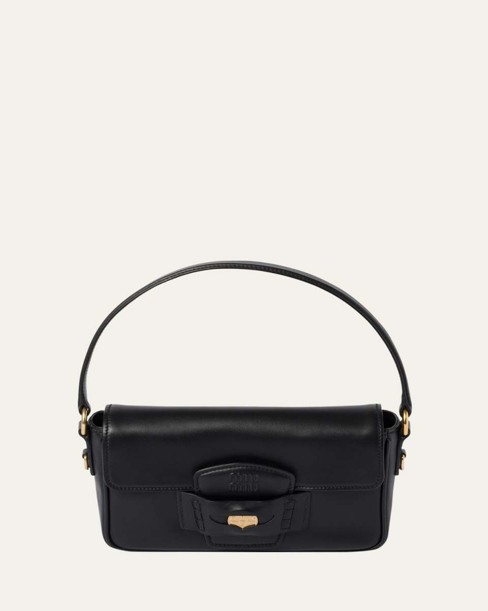 Penny Flap Leather Shoulder Bag